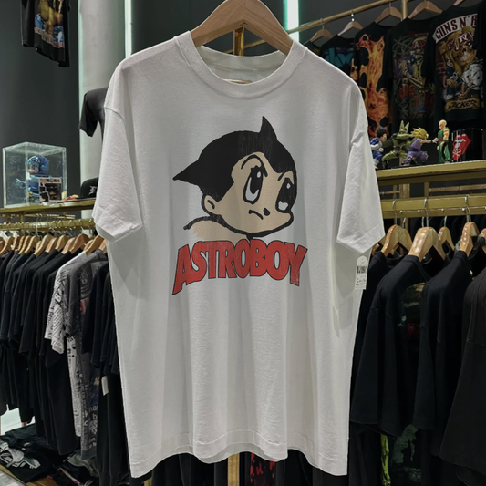 90S Astro Boy Washed White Tee