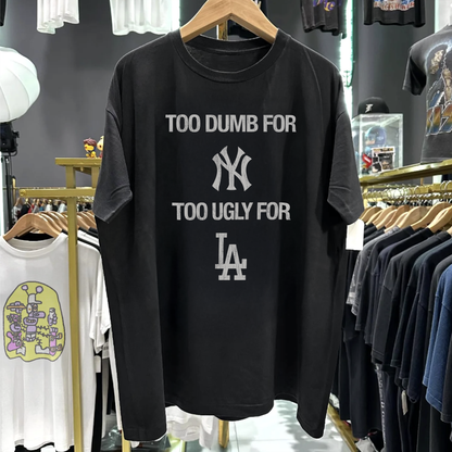 Rare Too Dumb Too Ugly Washed Black Tee