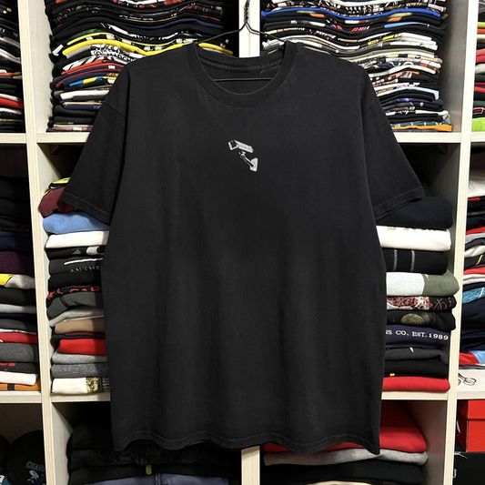 Y2k Rockstar Games Manhunt Promo Washed Black Tee