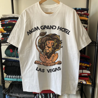 Rare MGM Grand Hotel Washed White Tee