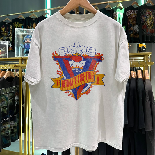 1995 Ufc V Ultra Rare Washed White T-Shirt
