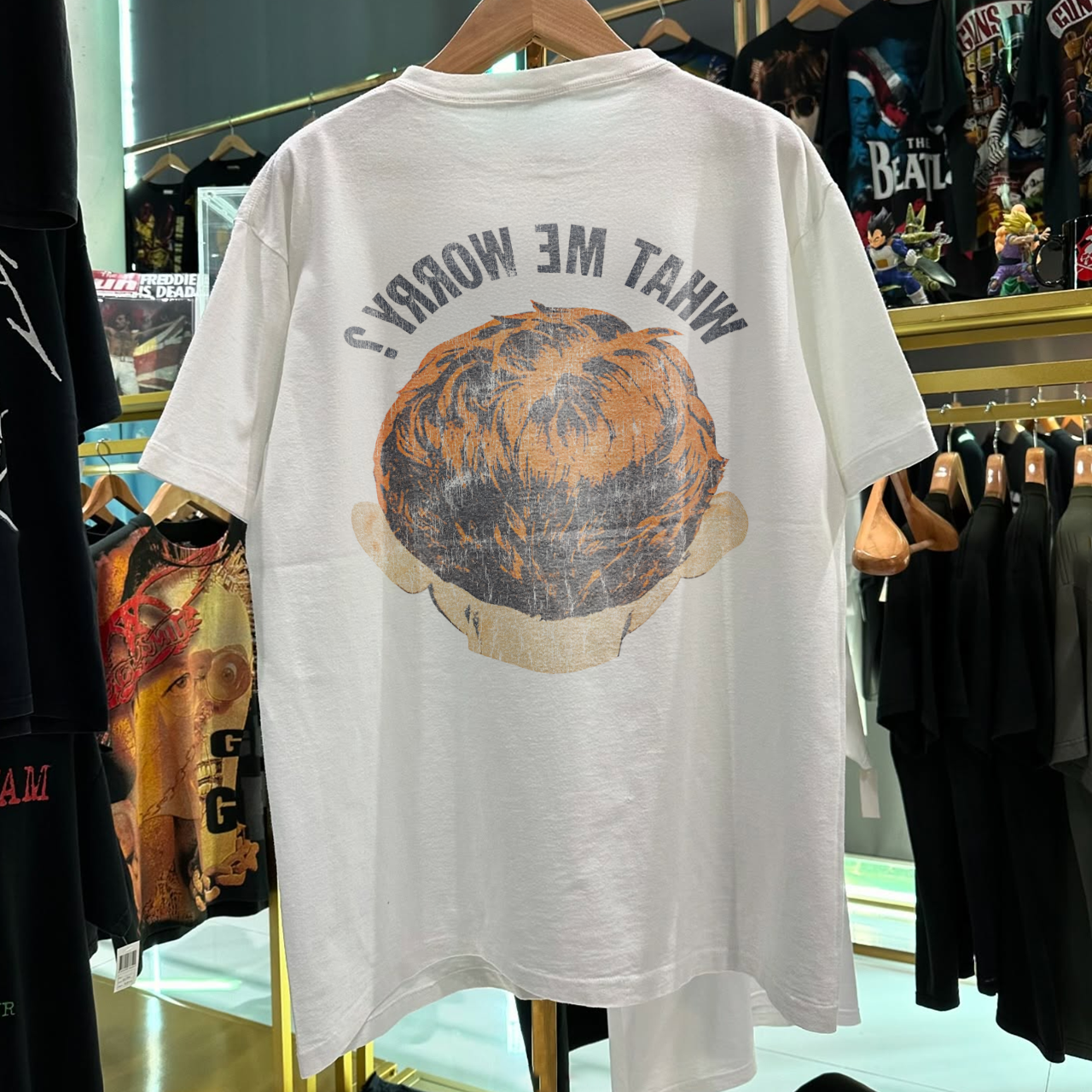 1992 "What Me Worry?" Alfred E. Neuman Rare Washed White T-Shirt