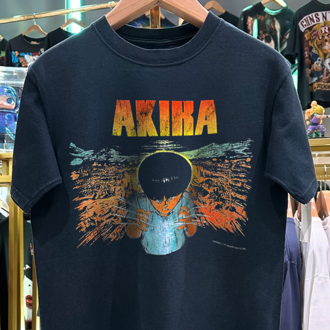 1991 Akira 'Stedman' Rare Washed Black T-Shirt