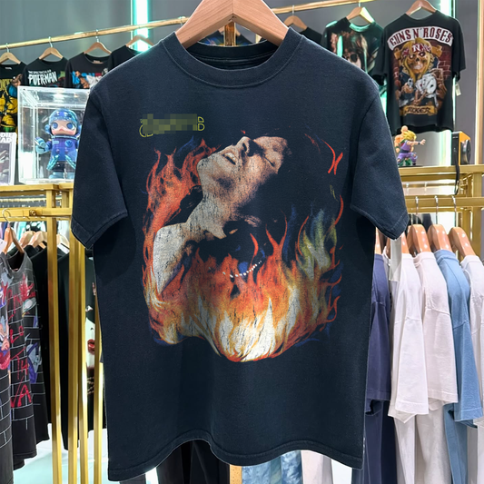 1991 The Doors Light My Fire Rare Grail Washed Black T-Shirt