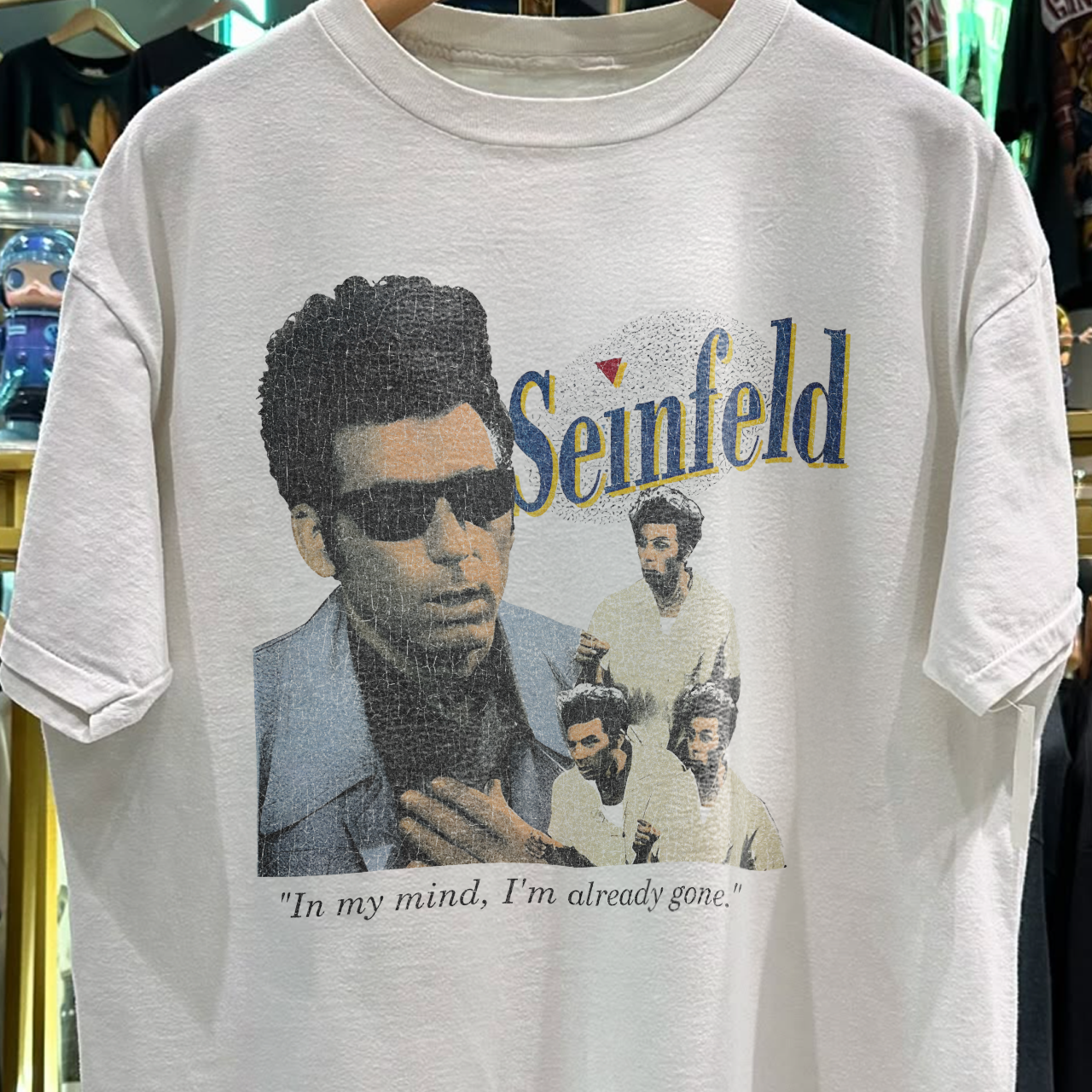 1993 Kramer Seinfeld Rare Washed White T-Shirt