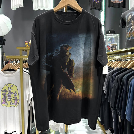 2007 Y2K Halo 3 Promo Washed Black Tee