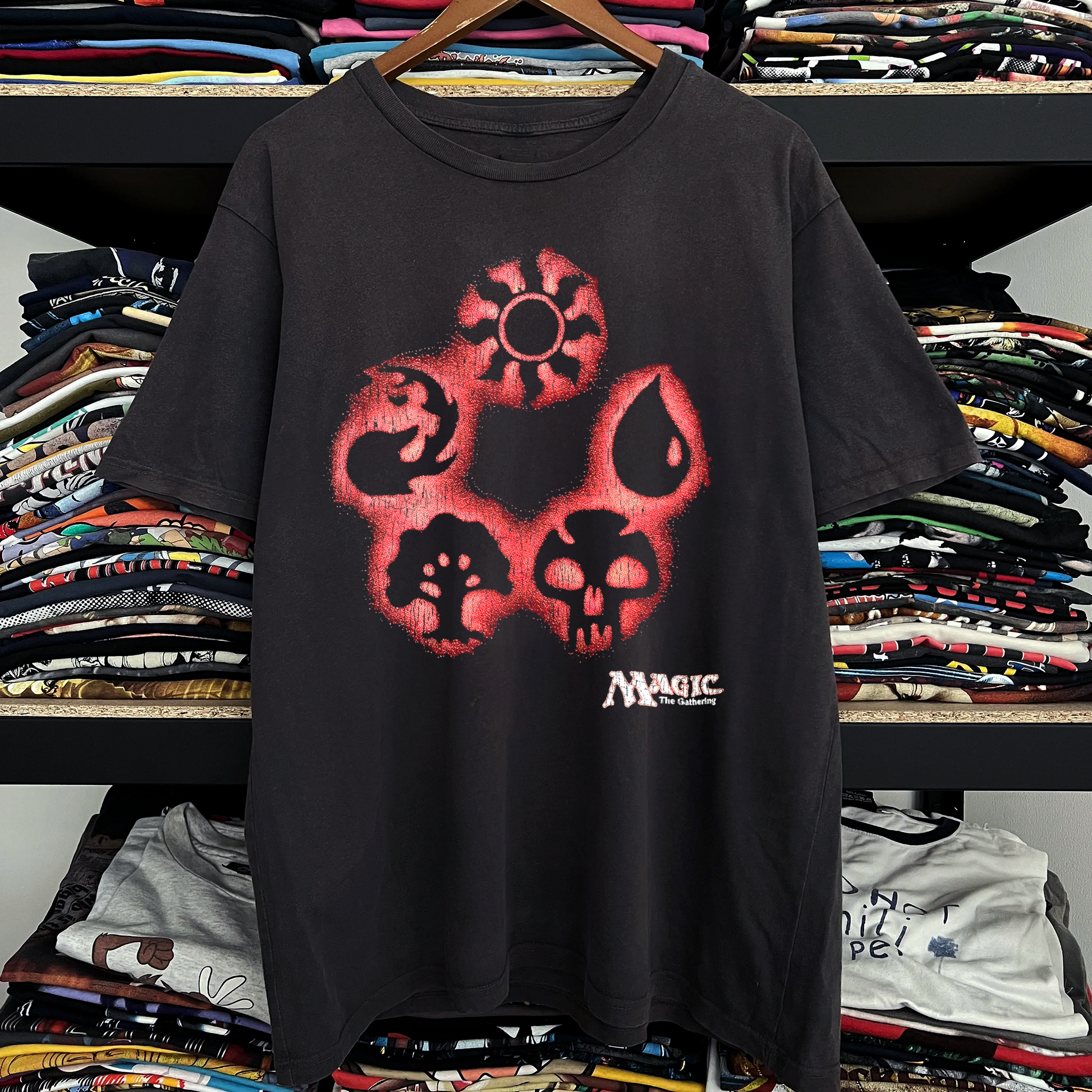 Magic Symbols Washed Black Tee
