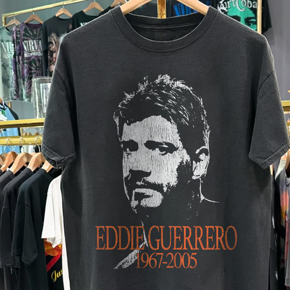 Eddie Guerrero Heavyweight Black T-shirt