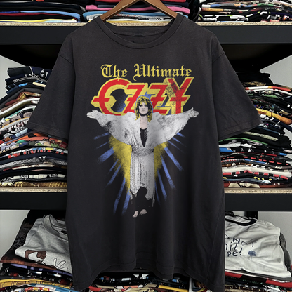 1986 Ozzy Osbourne 'The Ultimate Sin' Promo Washed Black Tee