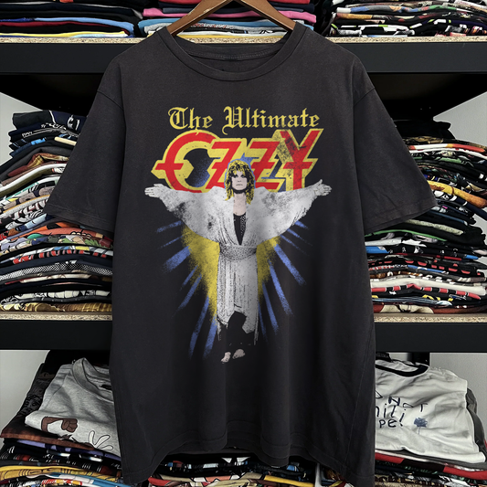 1986 Ozzy Osbourne 'The Ultimate Sin' Promo Washed Black Tee