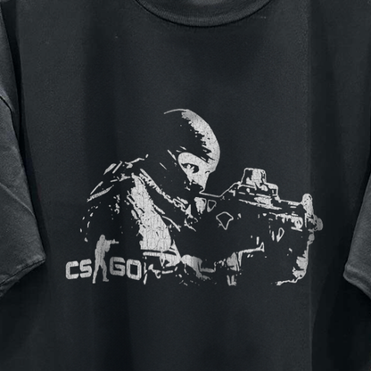 Cs:Go 2012 Grail Vintage Washed Black Tshirt