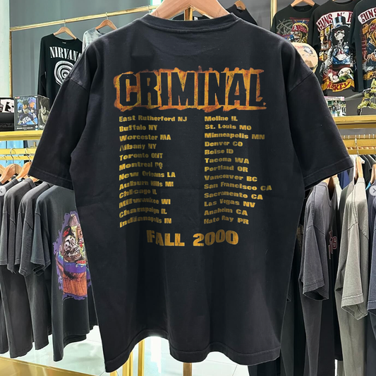Marshall Mathers 'Criminal' Y2K Tour Rare Vintage Washed T-Shirt