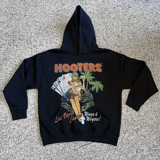 Hooters Las Vegas Jumbo Black Hoodie