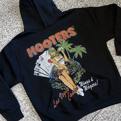 Hooters Las Vegas Jumbo Black Hoodie