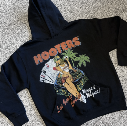 Hooters Las Vegas Jumbo Black Hoodie