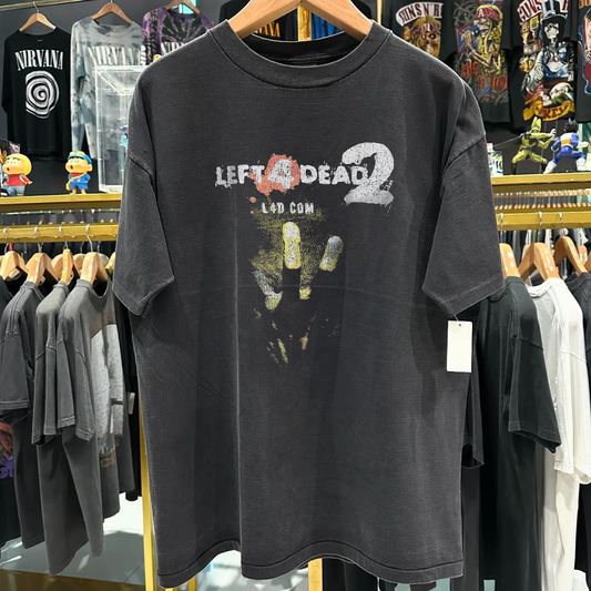 Left 4 Dead 2 2009 Promo Vintage Washed Black T-Shirt