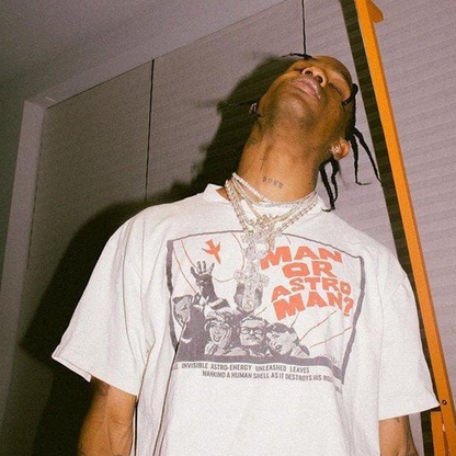 1992 Man Or Astro Man? Rare Washed White T-Shirt