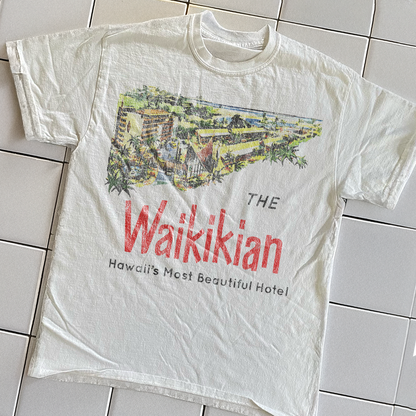 90s The Waikikian Rare Washed White T-Shirt