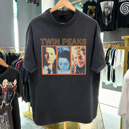 Twin Peaks Vintage Washed Black T-Shirt