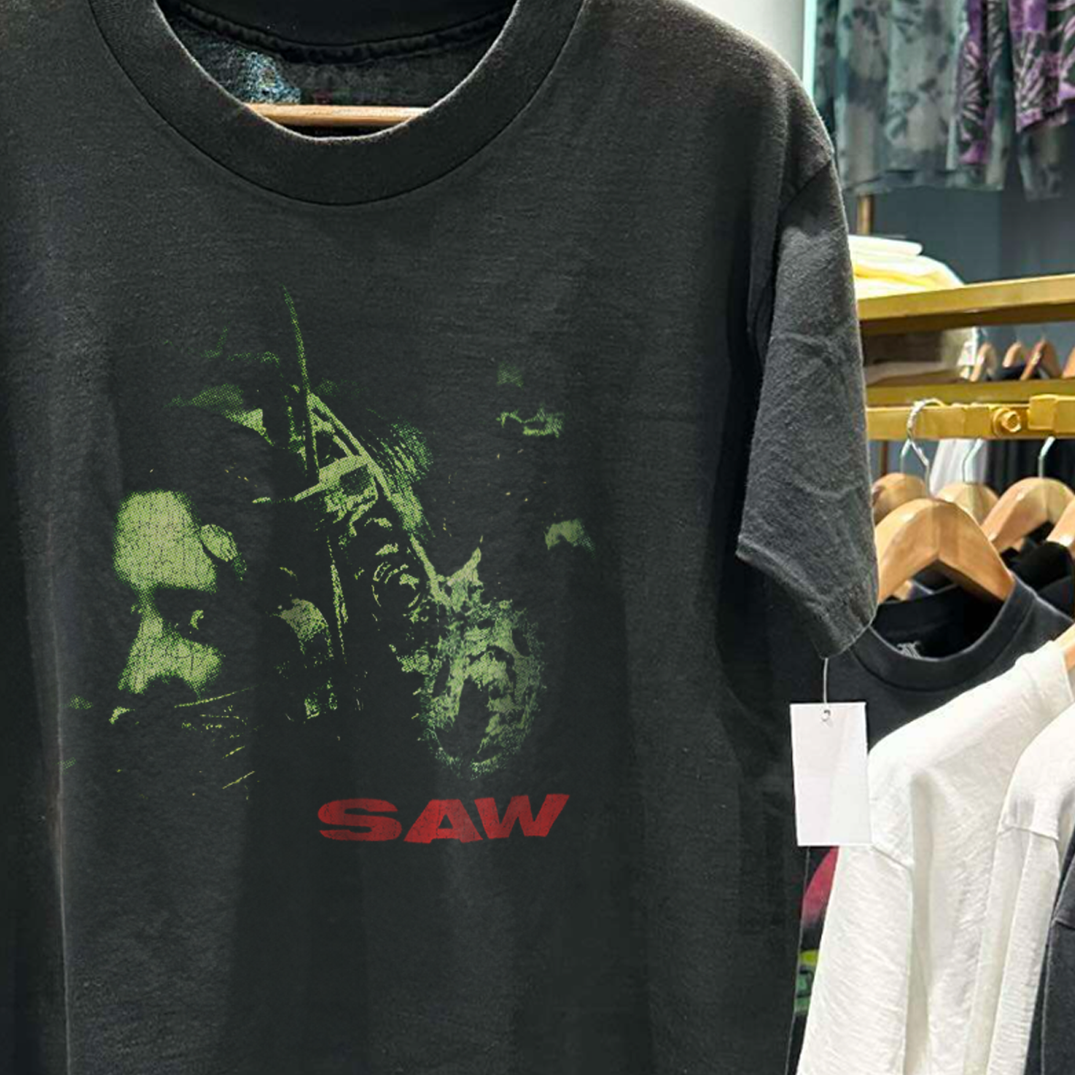 Saw 2004 Rare Washed Black Tshirt