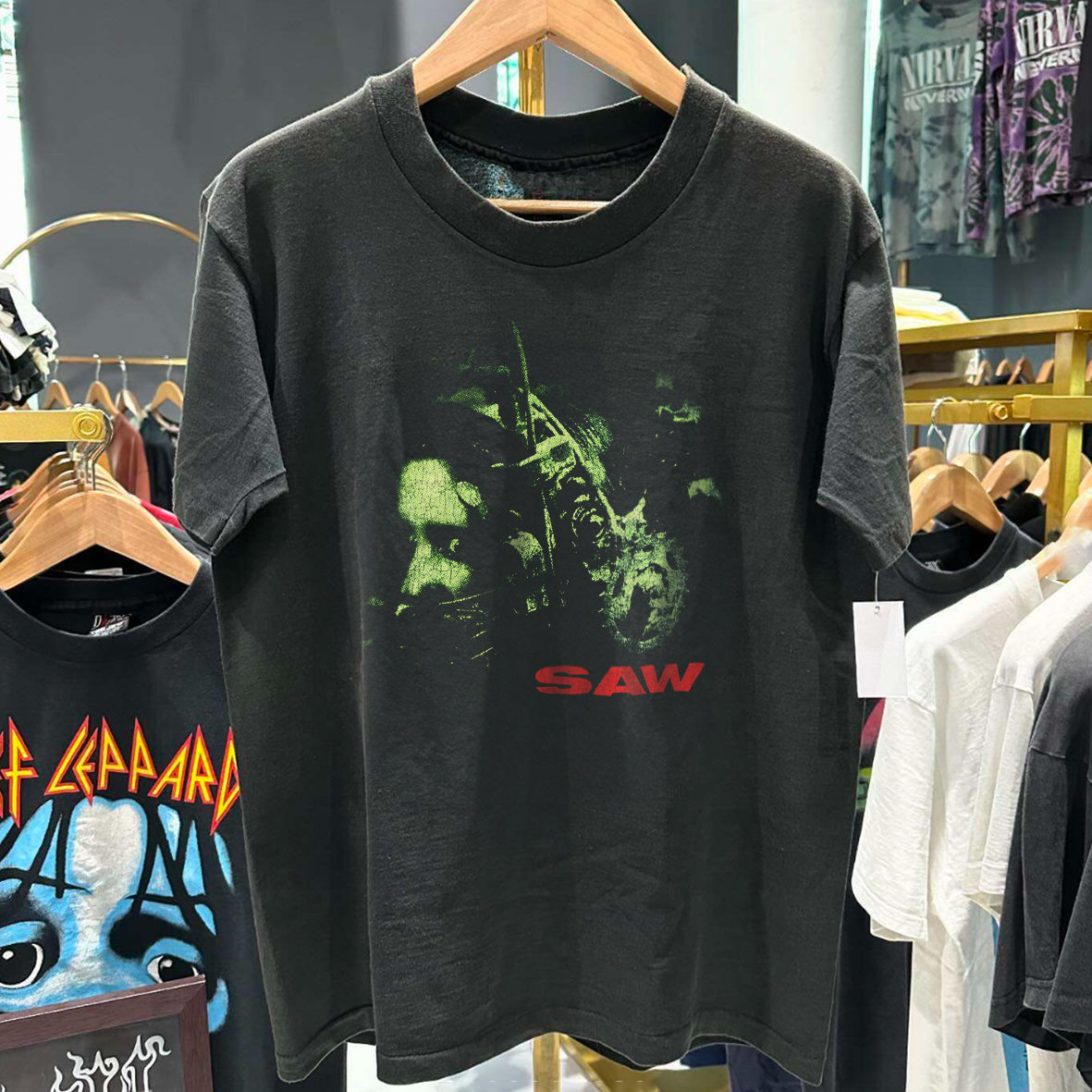 Saw 2004 Rare Washed Black Tshirt