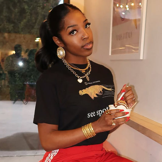 Y2K 'See Spot Run' Cheetah Nat Geo Rare Washed Black T-Shirt