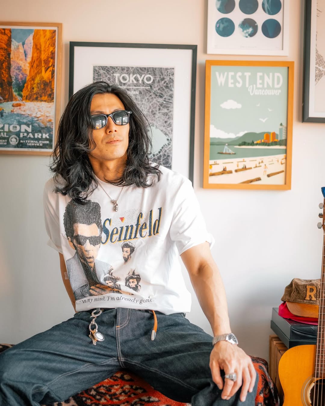 1993 Kramer Seinfeld Rare Washed White T-Shirt