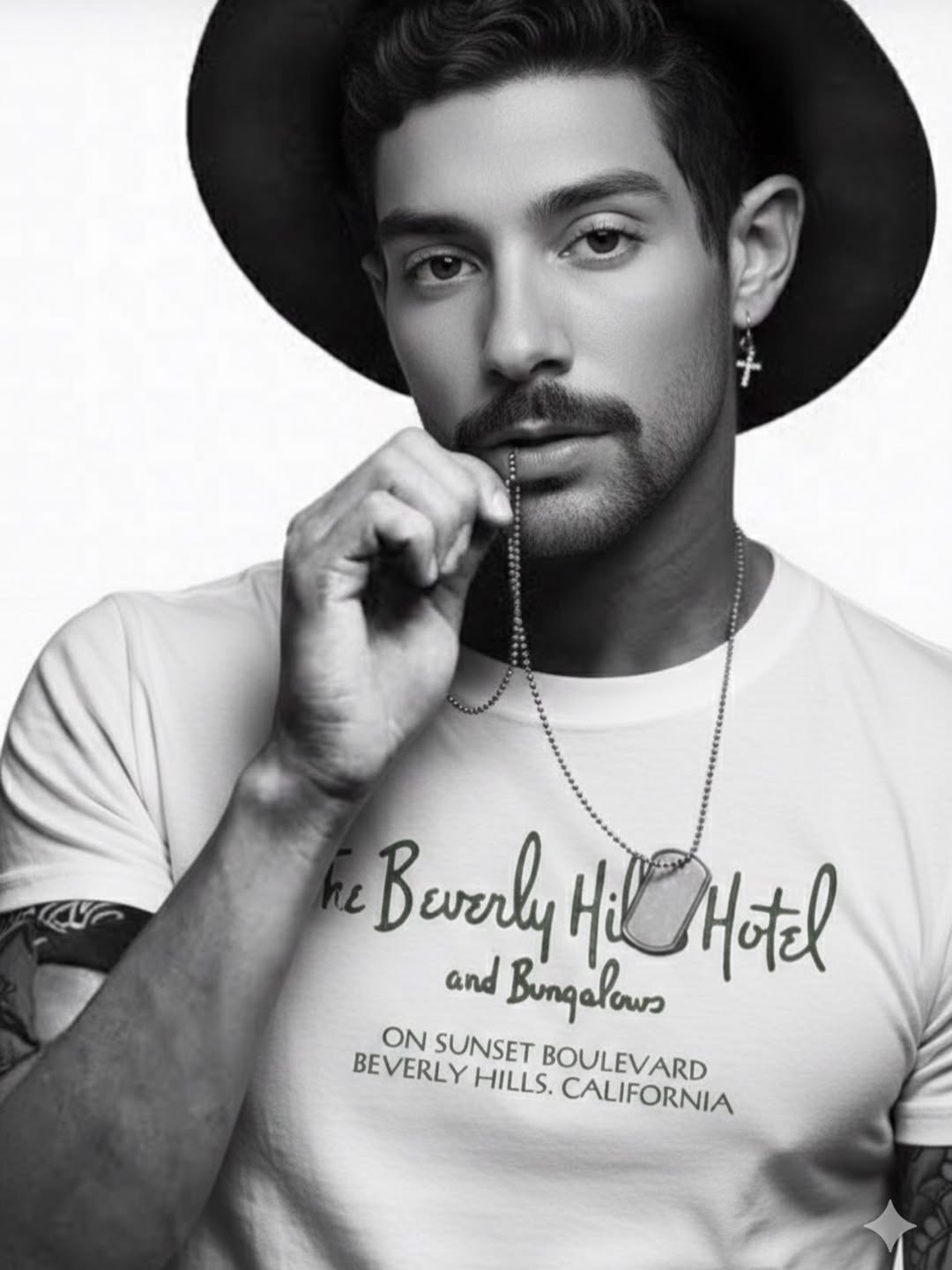 90s Beverly Hills Hotel & Bungalows Rare Washed White T-Shirt