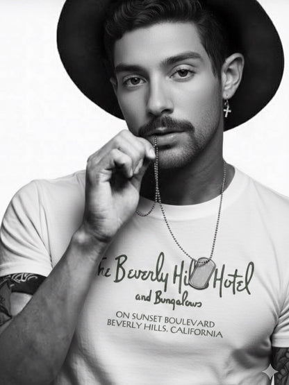 90s Beverly Hills Hotel & Bungalows Rare Washed White T-Shirt