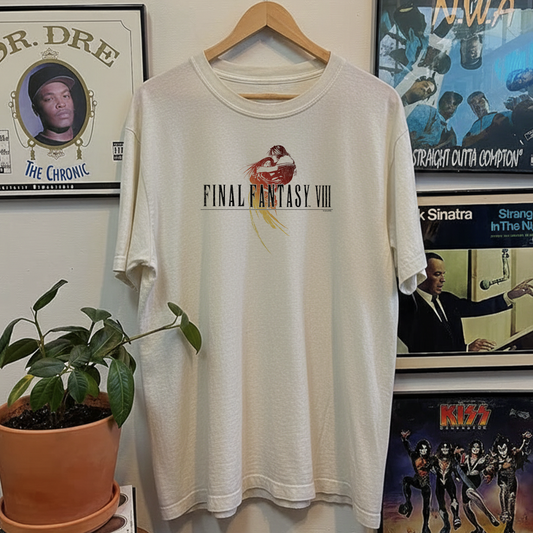 Rare Final Fantasy VIII Promo Washed White Tee