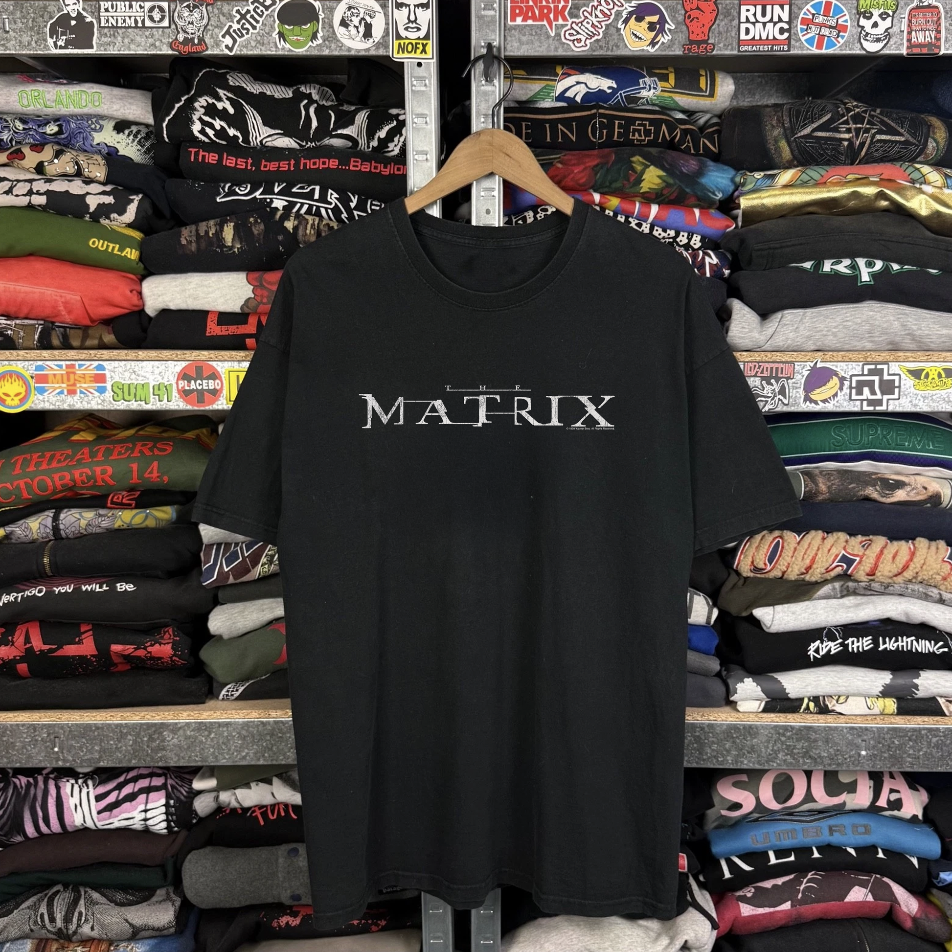 1999 The Matrix Promo Washed Black Tee