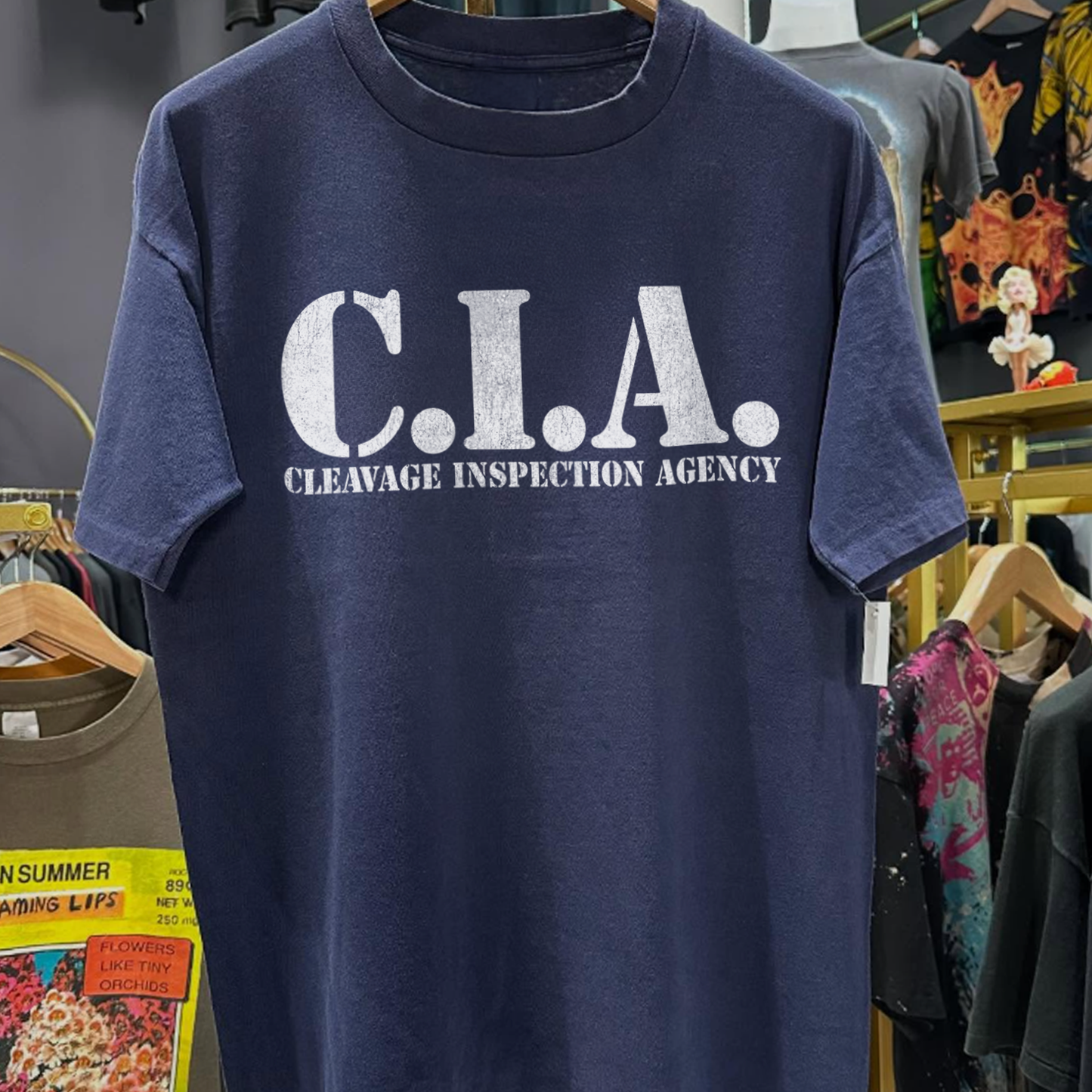 Cia Inspection Agency Washed Navy Tee