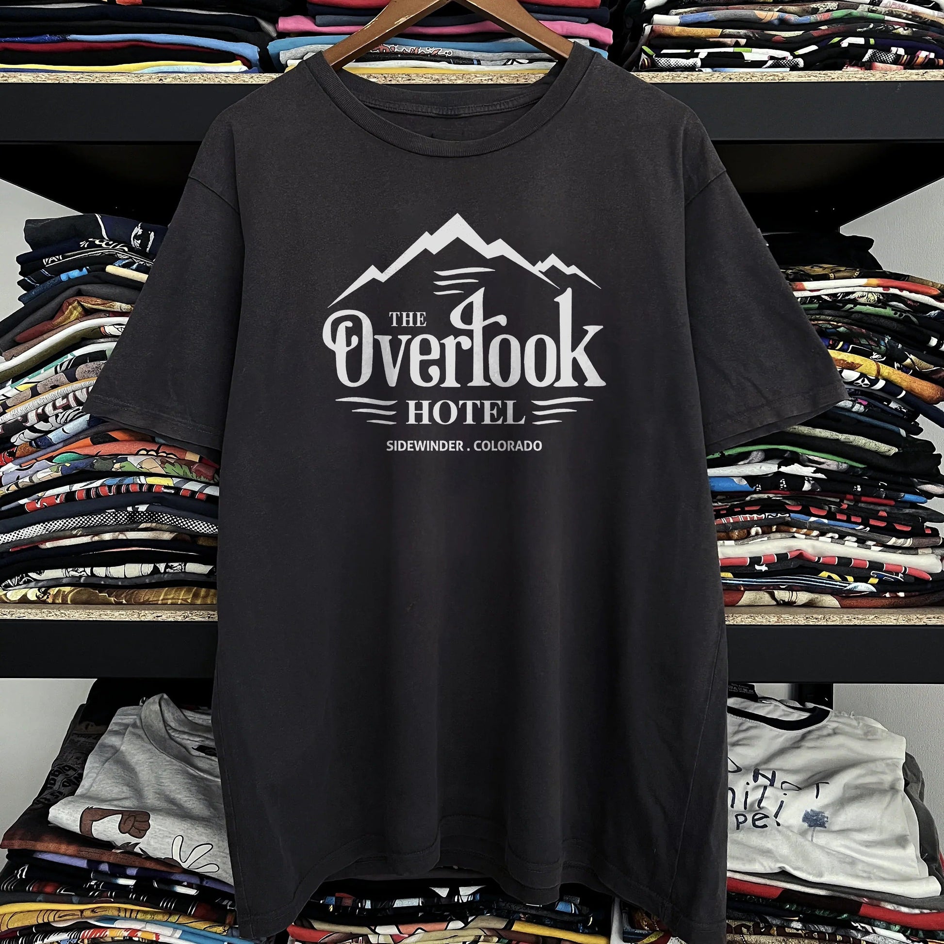 Vintage The Overlook Hotel Washed Black Tee