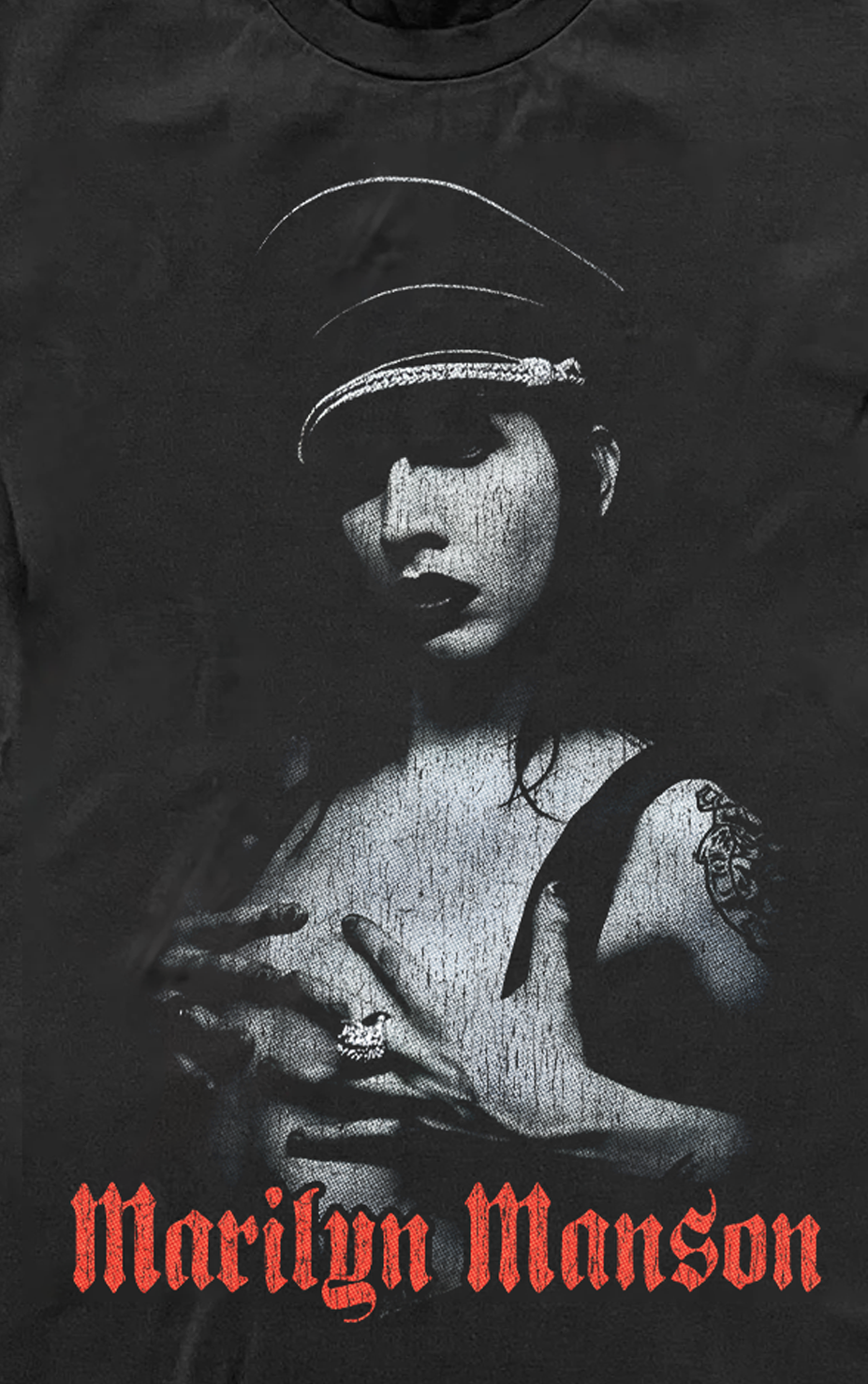 01 Marilyn Manson Washed Black Tee