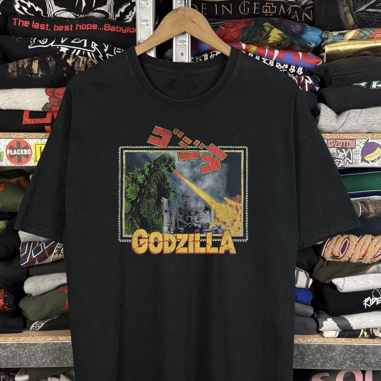 1994 Godzilla Washed Black Tee