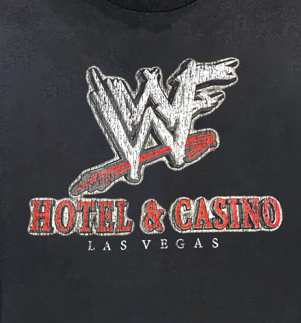 WWF Casino & Hotel Vintage Washed Black Tee