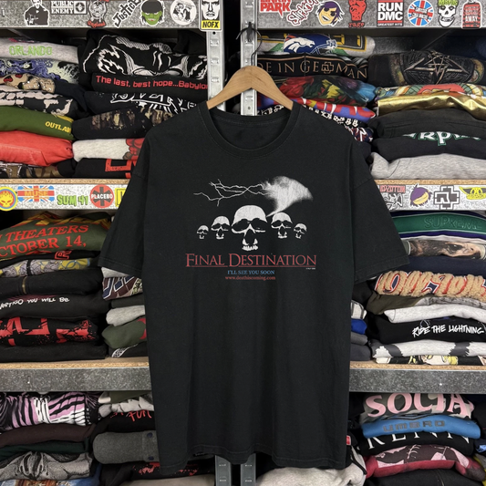 2000 Final Destination Movie Promo Washed Black Tee