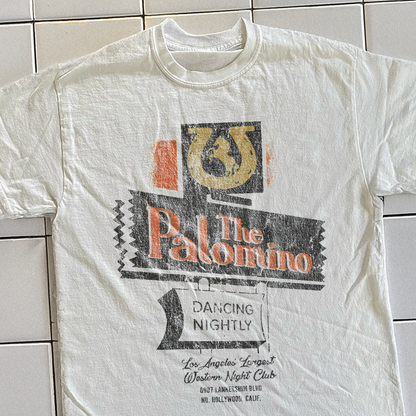 90s The Palomino Hollywood Rare Washed White T-Shirt
