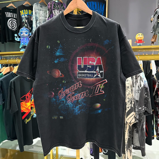 Dream Team 2 Vintage Washed Black T-Shirt