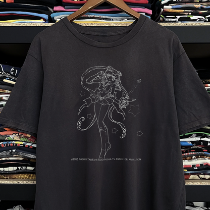 1995 Sailor Moon Washed Black Tee