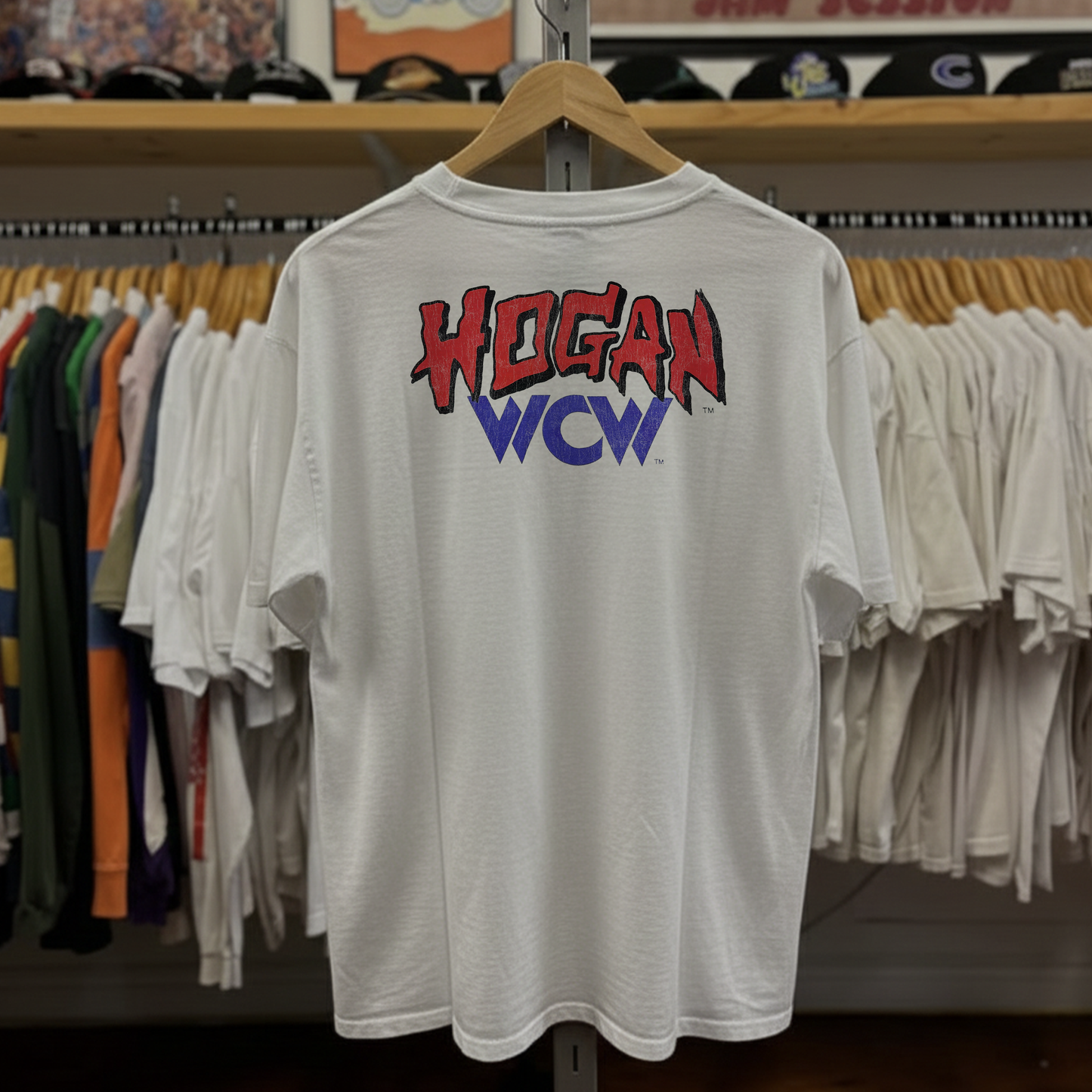 1994 Hulk Hogan WCW Washed White Tee