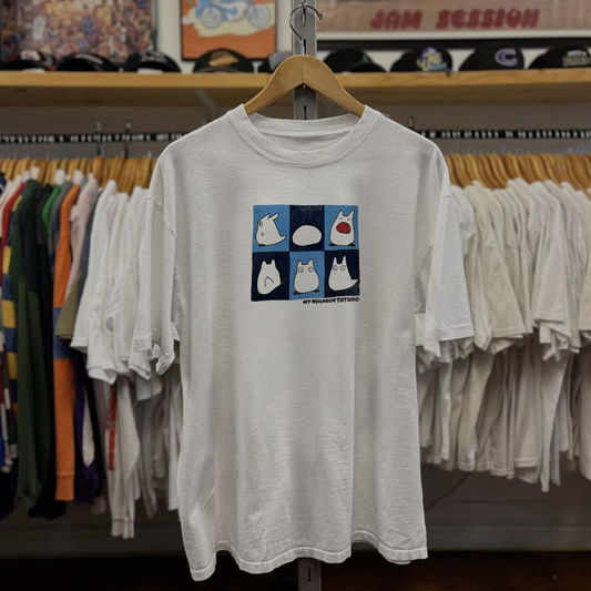 90s My Neighbor Totoro Washed White Tee